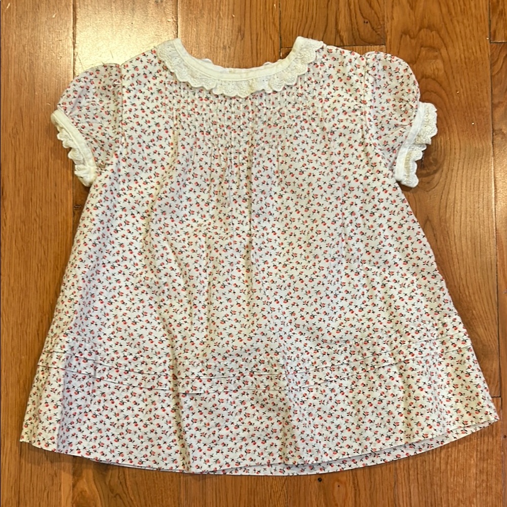 Ralph Lauren White and Red Floral Kids Dress